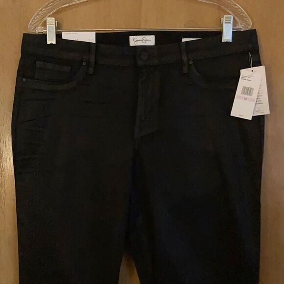 Jessica Simpson Midrise Super Skinny Black Pants - Picture 2 of 9